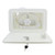 AMER BRASS SHWRBOX1WH SHWR BOX W/SNGL LVR WH SH
