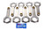 BBC 4340 Forged H-Beam Rods 6.385 w/ARP2000
