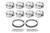 SBF Dished Piston Set 4.030 Bore - 20.0cc