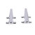ATTWOOD MARINE 62456 HOLLOW BASE CLEAT  6  (1 PAIR)