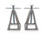 CAMCO RV 44561 ALUM STACK JACKS 2/PK