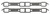 SCE Gaskets SCE464081 GRAPHFORM EXH CHRYSLER 38344 0 WEDGE STOCK