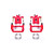 Power Stop 05-12 Nissan Pathfinder Rear Red Calipers w/Brackets - Pair