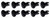 Oval Head Dzus Buttons .550 Long 10 Pack Black