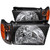 ANZO 1999-2002 Toyota 4Runner Crystal Headlights Black