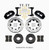 Wilwood Narrow Superlite 6R Front Kit 12.19in Drilled 63-87 C10 w/ Wilwood Pro Spindles