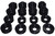 Energy Suspension 08-16 Ford F-250/F-350/F-450/F-550 Super Duty Crew Cab Black Body Mount Set