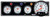 3-1 Gauge Panel OP/WT/OT w/5in Tach Black