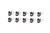Adel Line Clamps Alum 1/4in 10pk