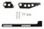 SNIPER EFI INTAKE THROTTLE CABLE BRACKET KIT FOR LS3 MANIFOLDS BLACK FINISH