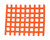 RaceQuip Orange Ribbon Window Net