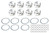 JE Pistons BBC .600 DOME Set of 8 Pistons