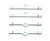 Mr. Gasket Co. MRG9817 CHRM VLV CVR CLAMPS LRG 4PC