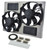 Derale DER16833 DUAL RAD FAN/ALUM SHROUD ASSM