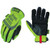MECHNX MCX-SFF-91-008 MECHNX Small Hi-Viz Yellow FastFit Full Finger Synthetic Leather Mechanics Gloves With Elastic Cuff, 3M Scotchlite Reflective Ink Increases Visibility