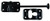 JR PRODUCTS342-10434 6IN T-STYLE DOOR HOLDERBLACK