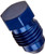 AEROQUIP FCM3713 Blue Anodized Aluminum -04AN Flare Plug