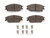 PosiQuiet 95-06 Hyundai Accent / 93-95 Hyundai Scoupe Front Ceramic Brake Pads