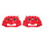 Power Stop 11-19 Chevrolet Silverado 2500 HD Rear Red Calipers w/Brackets - Pair