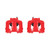 Power Stop 90-01 Jeep Cherokee Front Red Calipers w/o Brackets - Pair