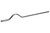S-Bend Chromoly Steering Rod 50 in Chrome