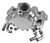 Tuff Stuff TUS1362A LT1 WATER PUMP UNIVERSAL CHROM