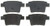 R/M BRAKES MGD1071CH BRAKE PAD SET