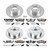 Power Stop 03-06 Jeep Wrangler Front & Rear Z36 Truck & Tow Brake Kit