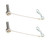 Aero Wing Tree Pin Kit 1/4x5/8 Pair Titanium
