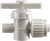 FLAIR-IT 421569 FLAIR IT STRAIGHT STOP VALVE 1/2" PEX X 3/8" COMPRESSION