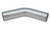Vibrant 3.5in O.D. Universal Aluminum Tubing (45 degree bend) - Polished