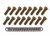 Weld Oval Midget/Sprint Beadlock Bolt Kit 13in./15in. (16 Bolts/16 Washers 5/16-18X1)