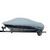 Carver Boat Covers CRV77122S-11 BOAT COVER VHULL RUNABOUT I/O 22 ;W/WINDHSIELD & BOW RAILS ;SLATE GRAY