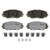 WAGNER BRAKE OEX1210 WAGNER OEX DISC PAD  SET