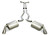 CORSA Performance cor14951 Corsa 10-14 Chevrolet Camaro Convertible SS 6.2L V8 Manual Polished Sport Cat-Back + XO Exhaust