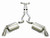 CORSA Performance cor14951 Corsa 10-14 Chevrolet Camaro Convertible SS 6.2L V8 Manual Polished Sport Cat-Back + XO Exhaust