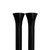 Door Lock Knobs Tri-Five Smooth Black Pair