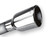 Borla bor20236 Borla 2.25in Inlet 3.19in Round Rolled Angle Cut Outlet x 5in Long Embossed Tip