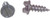 A P PRODUCTS112-012TR10008X1 8X1 HEX SCREW 1000/BG