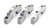 SBC Billet Splayed Main Caps - 2-Bolt to 4-Bolt