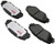 R/M BRAKES EHT1211H BRAKE PAD SET
