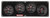 Redline 3-1 Gauge Panel OP/WT/Volt w/2-5/8in Tac