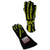 Single Layer Yellow Skeleton Gloves Large
