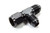 Fragola -8AN T Female Swivel On Run - Black