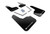 1621 CIVIC SEDAN/COUPE (EX HATCHBACK CIVIC OR TYPE R) BLACK MUD FLAP/WHITE LOGO