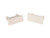 RV DESIGNER350-A320 PLEATED SHADE RAIL ENDS-OYSTER