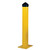 BOLLARD POST 5IN ROUND SCHEDULE 40 1/4IN THICK STEEL 36IN HEIGHT YELLOW
