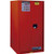 Justrite B875485 60 Gallon 2 Door, Manual, Flammable Cabinet, 34"W x 34"D x 65"H, Red