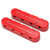 HOLLEY 241179 2-PIECE VALVE COVER GLOSS RED