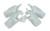 CAMCO RV 42123 WHITE GUTTER EXTENSIONS 4/PK